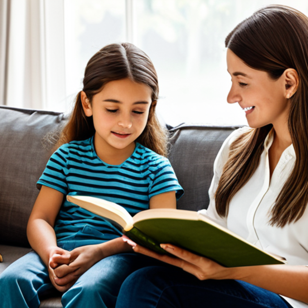 아이 정서발달 촉진법 - Mother and Child Reading**

"A mother and her child, fully clothed in modest clothing, are sitting t...