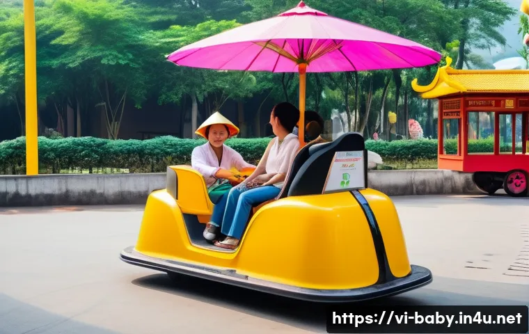 아기와 놀이공원 나들이 관련 이미지 1