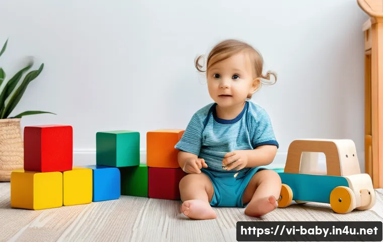 아기와 놀이교구 DIY - A cozy indoor play corner for toddlers featuring handmade educational toys made from natural materia...