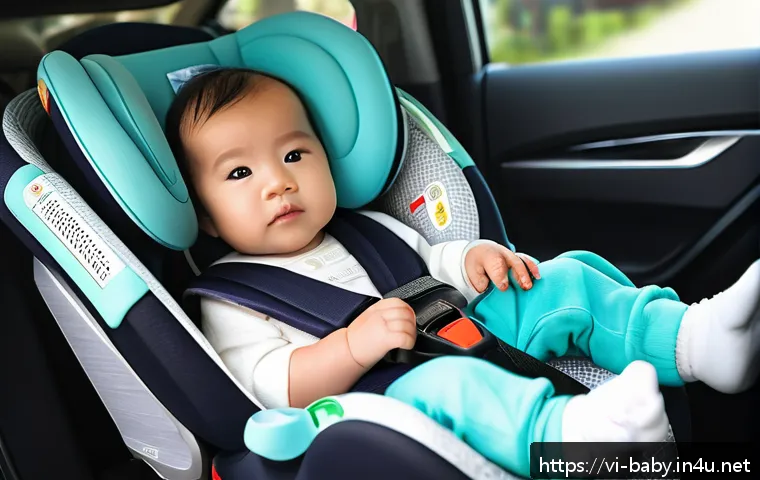 아기 카시트 설치 방법 - A cozy infant car seat designed for newborns aged 0-12 months, featuring a soft reclining position w...